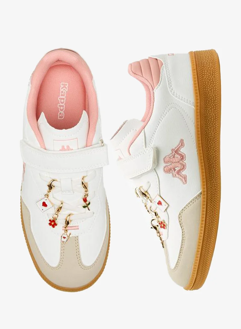 كابا حذاء رياضي بناتي بكعب عالٍ وشريط لاصق